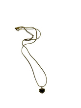 Black Heart Charm Necklace